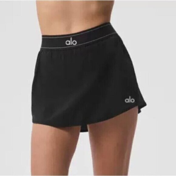 Alo Yoga Match Point Tennis Skirt Black - M🖤🖤 - Picture 2 of 8